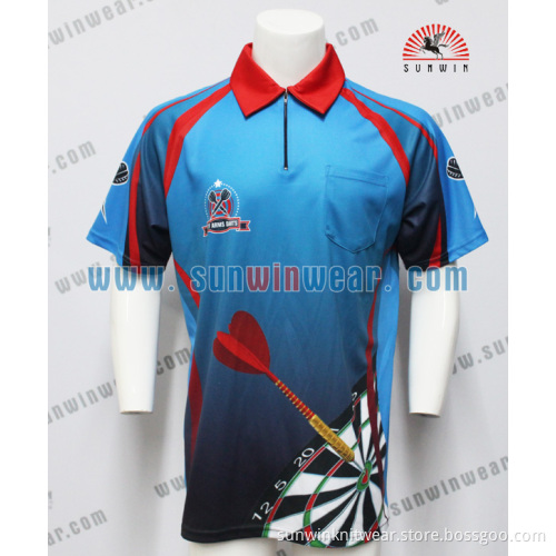 gym clothes wholesale custom logo polyester sublimation dart shirt